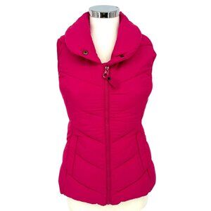 Joules Sleeveless Puffer Vest Pink UK 8 US 4 EU Size XS
